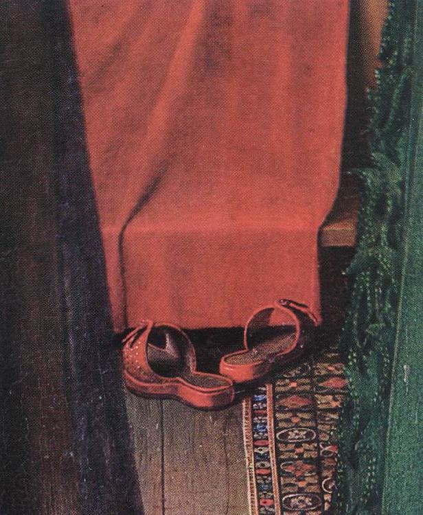 EYCK, Jan van Portrait of Giovanni Arnolfini and his Wife (detail)  yui